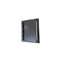   ABS szervízajtó 150x150mm FEKETE, müa. VORTZ (csempeajtó, ellenőrző ablak, revíziós ajtó, kádajtó)