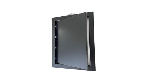 ABS szervízajtó 200x250mm FEKETE, müa. VORTZ (csempeajtó, ellenőrző ablak, revíziós ajtó, kádajtó)