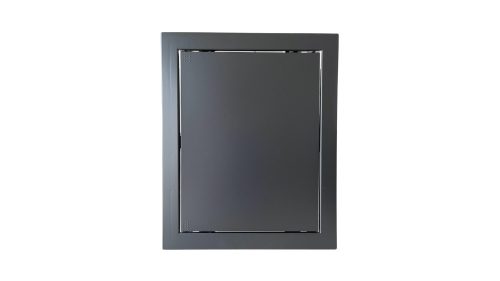 ABS szervízajtó 200x250mm FEKETE, müa. VORTZ (csempeajtó, ellenőrző ablak, revíziós ajtó, kádajtó)