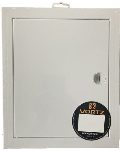 ABS szervízajtó 400x400mm fehér, müa. VORTZ (csempeajtó, ellenőrző ablak, revíziós ajtó, kádajtó)