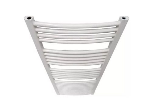 Heiztech törölközőszárító radiátor 600x1800 íves, fehér, tartozékcsomaggal