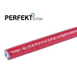   16-OS SZIGETELT ÖTRÉTEGŰ CSÖ 100M-ES TEKERCS PIROS / PERFEXIM ALUMÍNIUM BETÉTES MŰANYAG CSŐ, FŰTÉSCSŐ