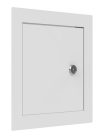 FÉM szervízajtó 150x200mm fehér KULCSOS ZÁRRAL VORTZ (csempeajtó, ellenőrző ablak, revíziós ajtó)