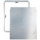 MÁGNESES szervízajtó 200x200mm, horganyzott acél VORTZ (csempeajtó, ellenőrző ablak, revíziós ajtó)