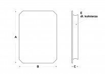 MÁGNESES szervízajtó 250x400mm, horganyzott acél VORTZ (csempeajtó, ellenőrző ablak, revíziós ajtó)