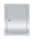 INOX szervízajtó 400x600mm VORTZ (csempeajtó, ellenőrző ablak, revíziós ajtó)
