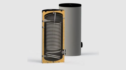 SUNSYSTEM SWP N 2L 200 indirekt HMV tartály hőszivattyúhoz (187 liter) - 1 extra mértű hőcserélővel (2,8 m2)